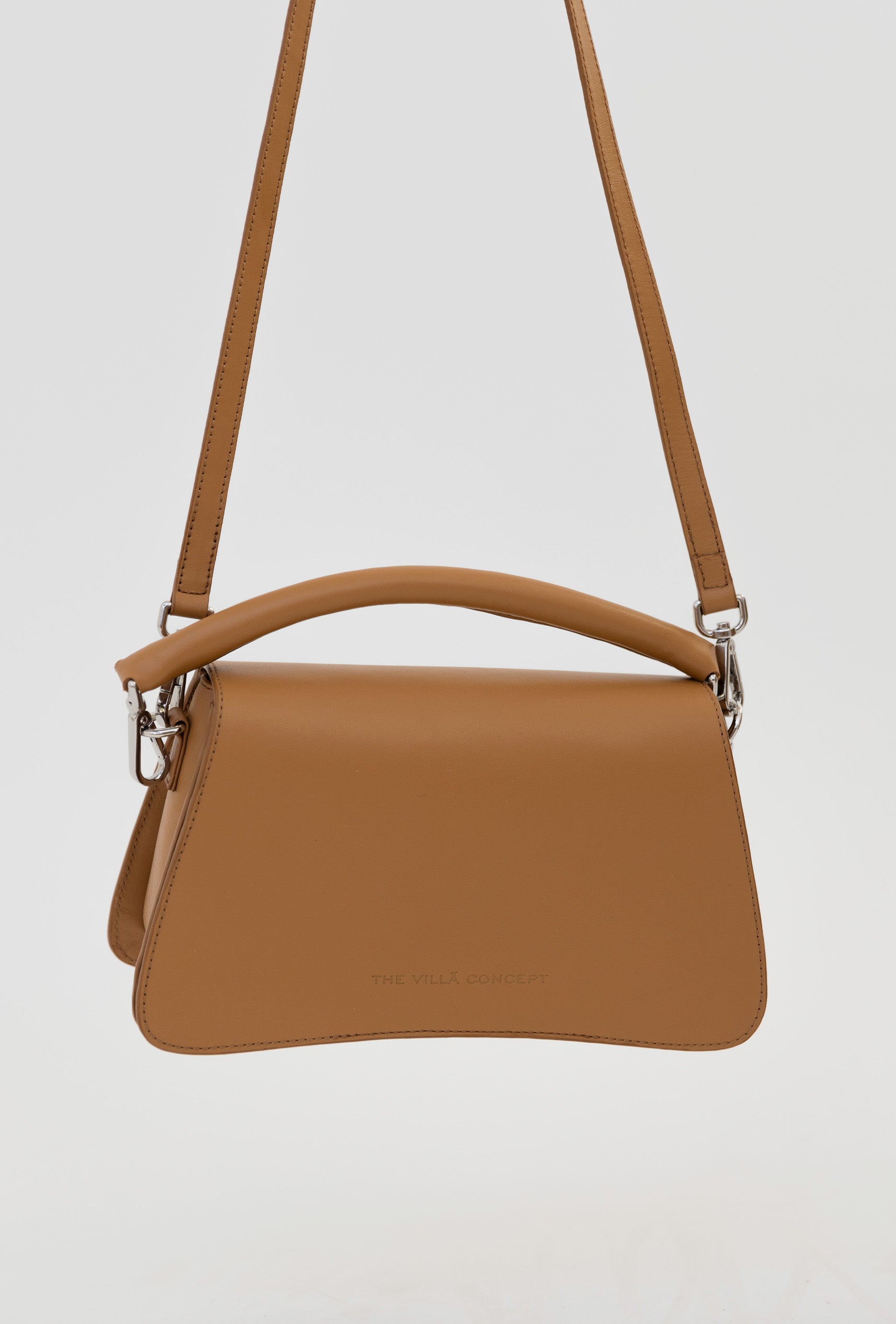 bolso piel camel