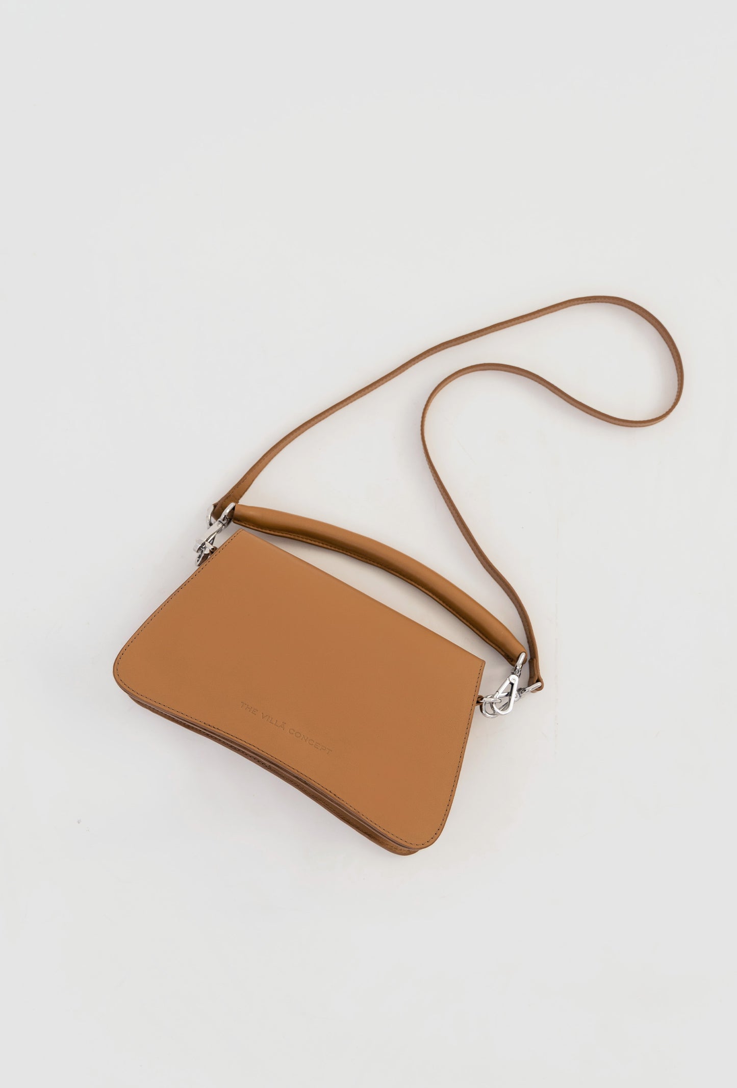 bolso piel camel