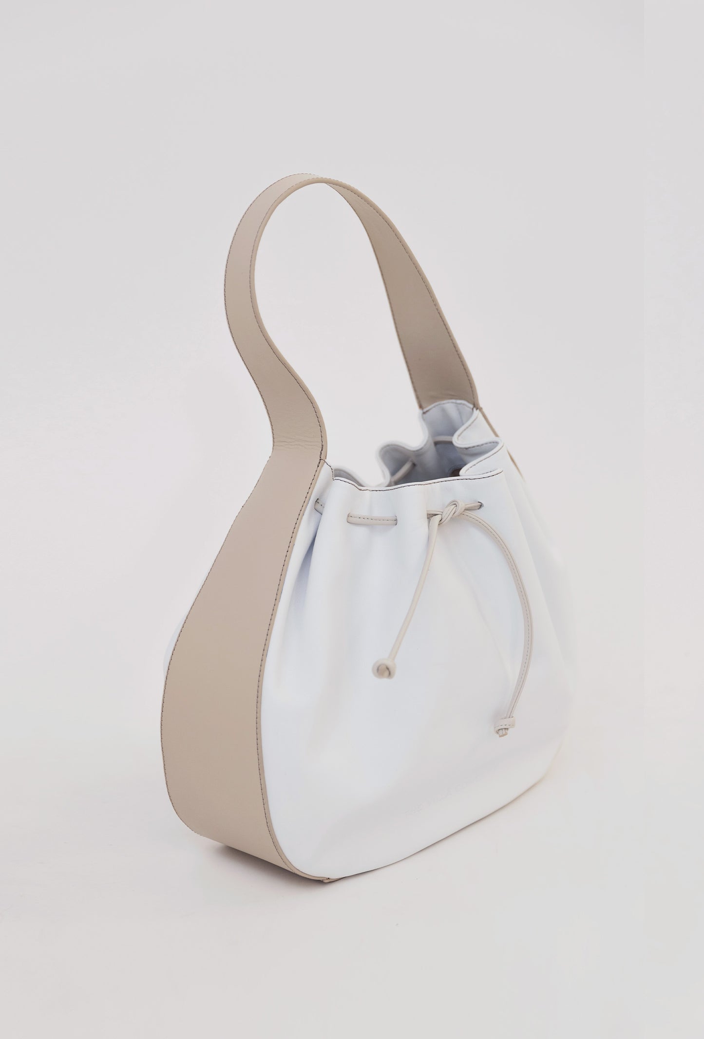 bolso piel blanco