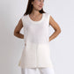 Sleeveless Sweater: Off white