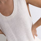 Sleeveless Sweater: Off white