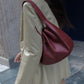 Sac Leather bag: Wine