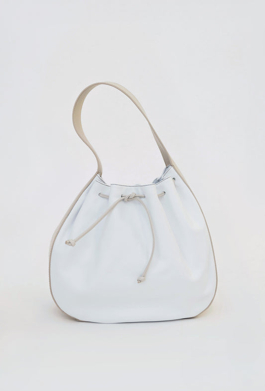 bolso piel blanco