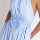 60's Popelin Dress Baby Blue