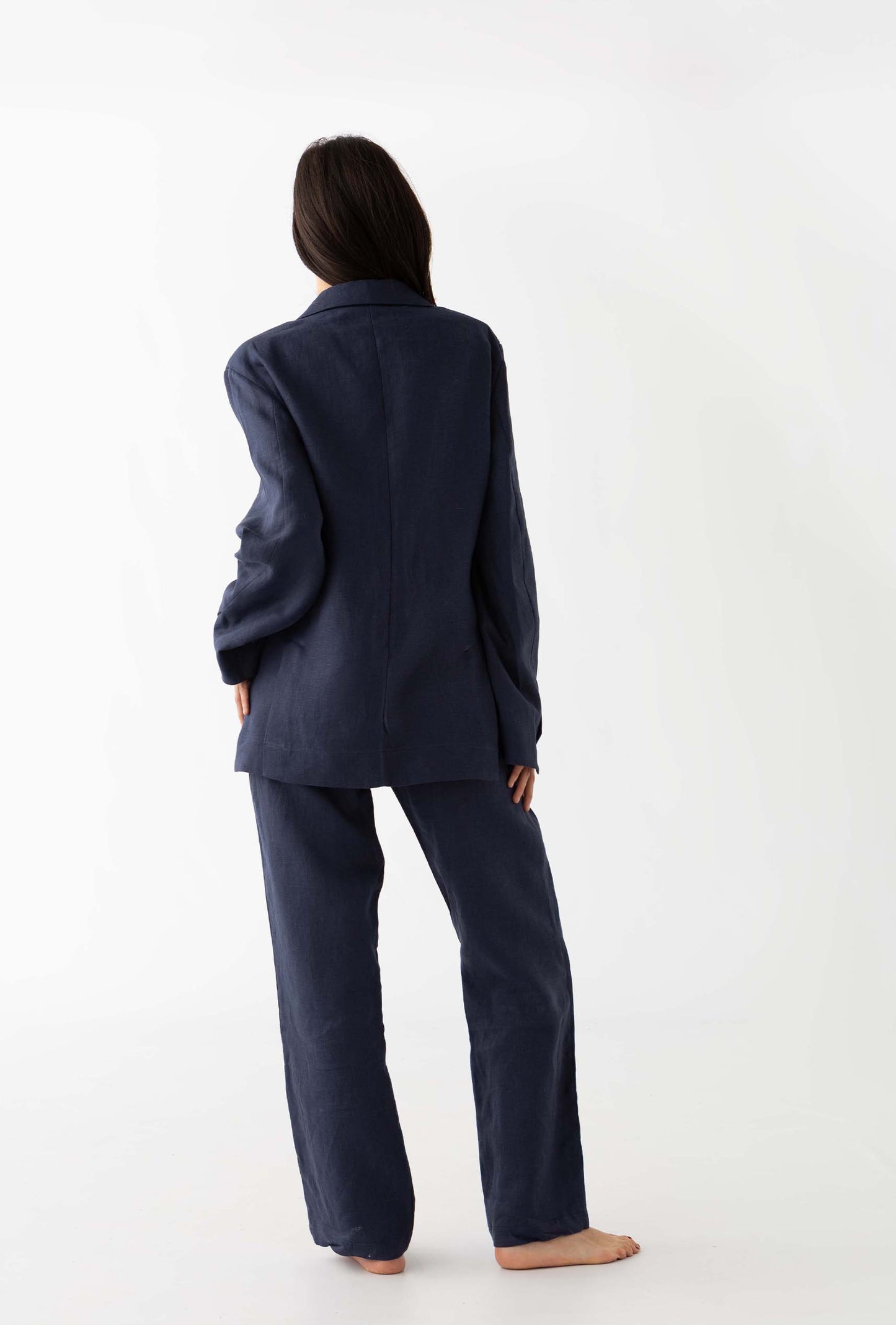 The Linen Blazer: Navy