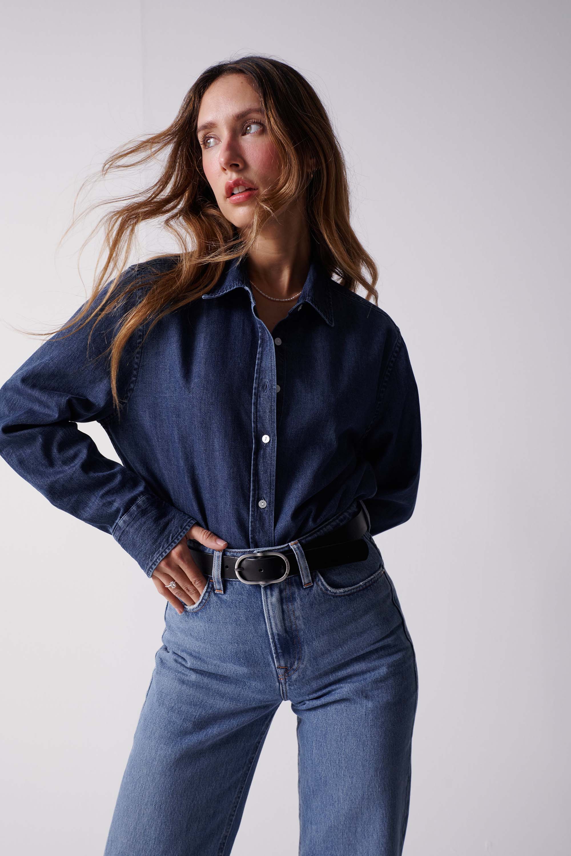 REGULAR DENIM SHIRT X SALSA JEANS